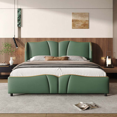 Leather Upholstered Bed Frame