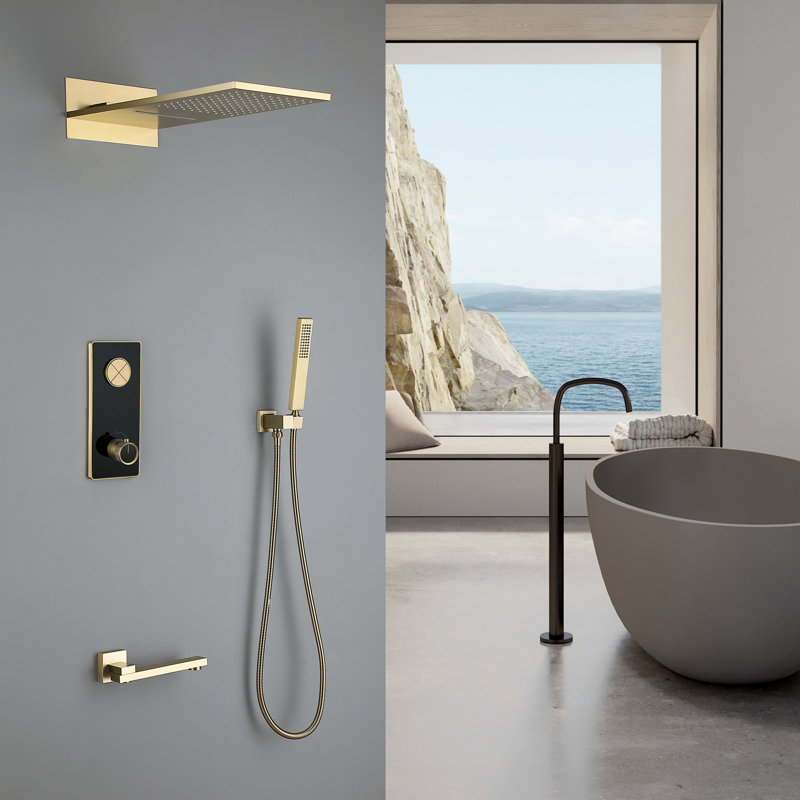 Complete Shower System with Rough in-Valve