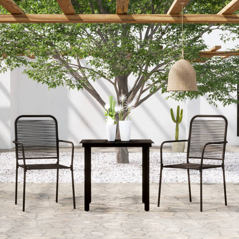 Glodine 2 - Person Patio Dining Set with Square Table