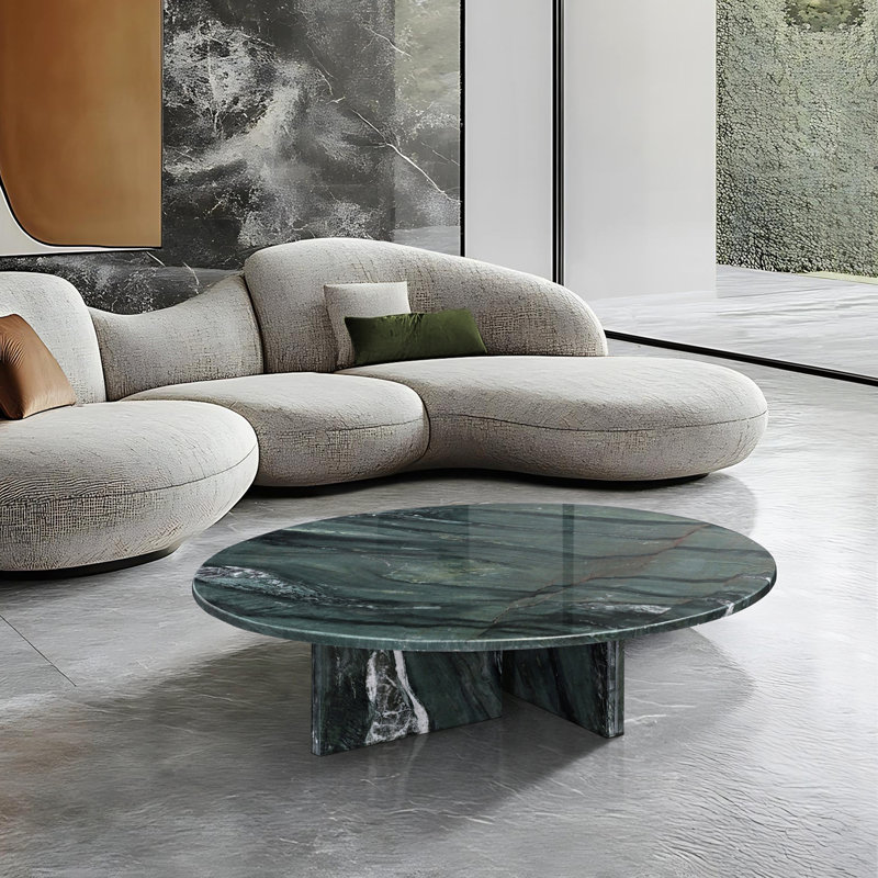 marble coffee table, Green