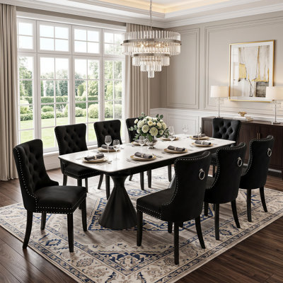 Ensemble de salle à manger extensible Modern Glam