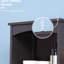 Armoire de rangement haute pour salle de bain - 3 tablettes et tiroir brun