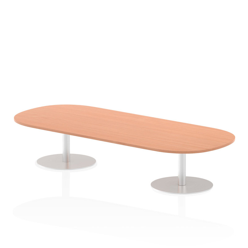 Libbe Oval Conference Table, Beech, 47.5cm H x 240cm W x 100cm D