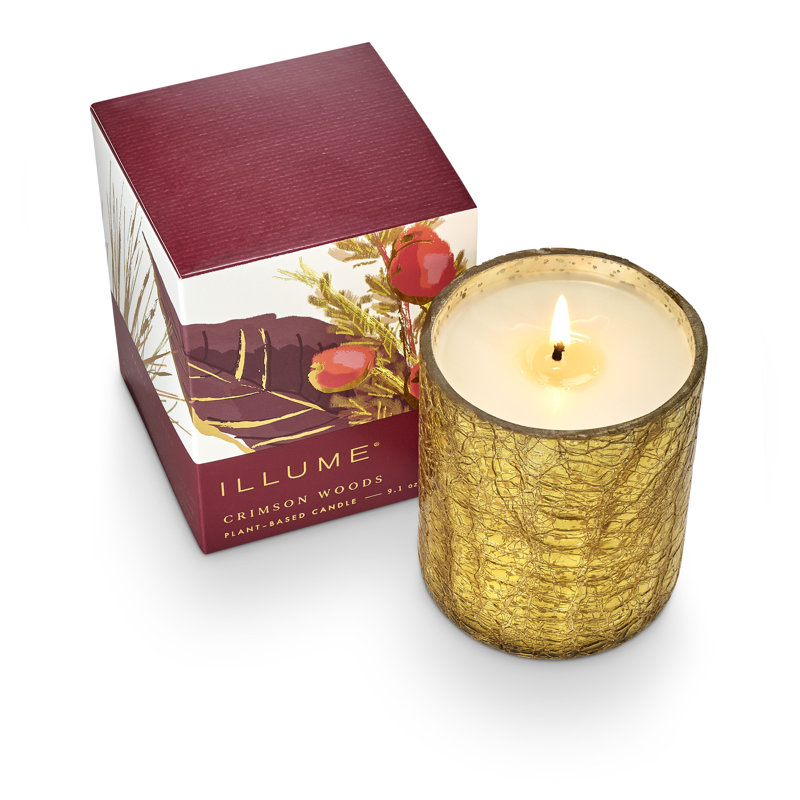 Petite bougie en verre Crimson Woods