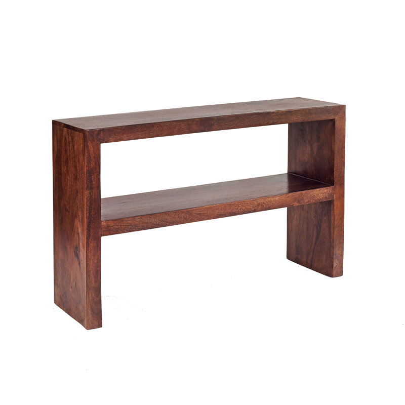 Adeliza 118cm Solid Wood Console Table, Dark Mango