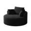 Canapé-lit simple en éponge de 50 po en velours côtelé L, sans assemblage requis, fauteuil moelleux moderne pour le salon, la chambre à coucher, le salon et la salle de projection (pas une chaise pivotante)