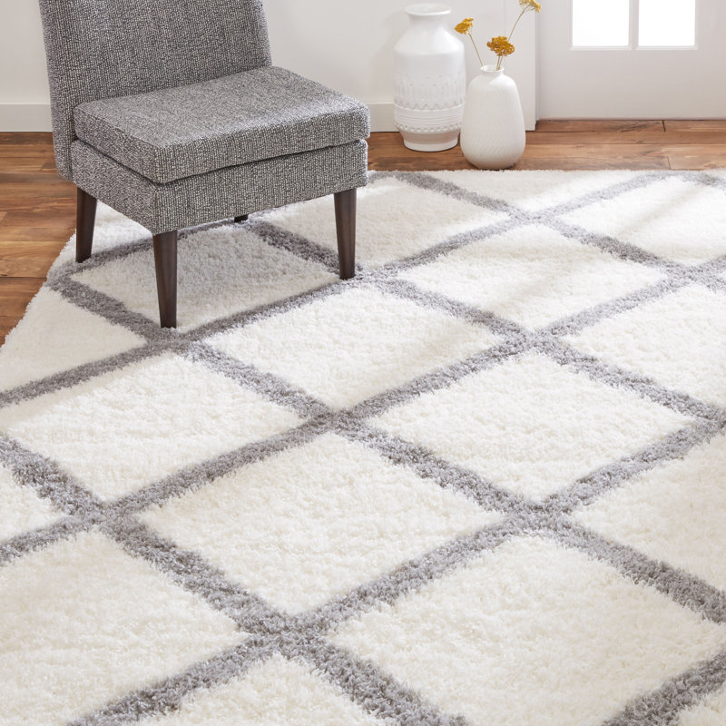 Sarith Performance Geometric Indoor Rug, Rectangle 7'10" x 10'2"
