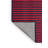 Machine Washable Horizontal Stripes Blue Area Rug