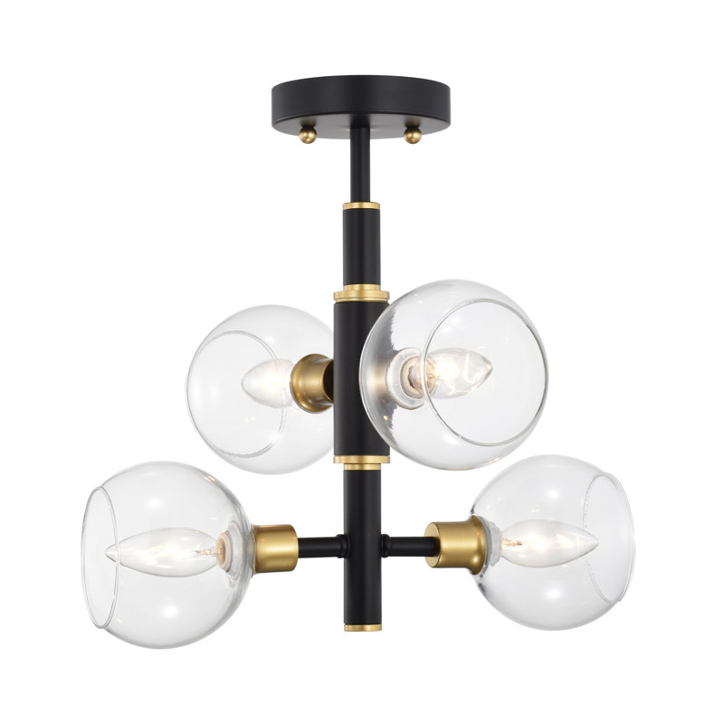 Glass Semi Flush Mount