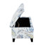 Fleur bleue, charnières à fermeture douce, idéales pour le bureau, repose-pieds, siège et coussins de rangement élégants, salon, couvertures supplémentaires