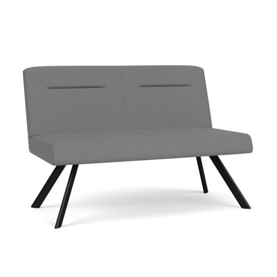 Willow Lounge Reception Loveseat Steel Legs