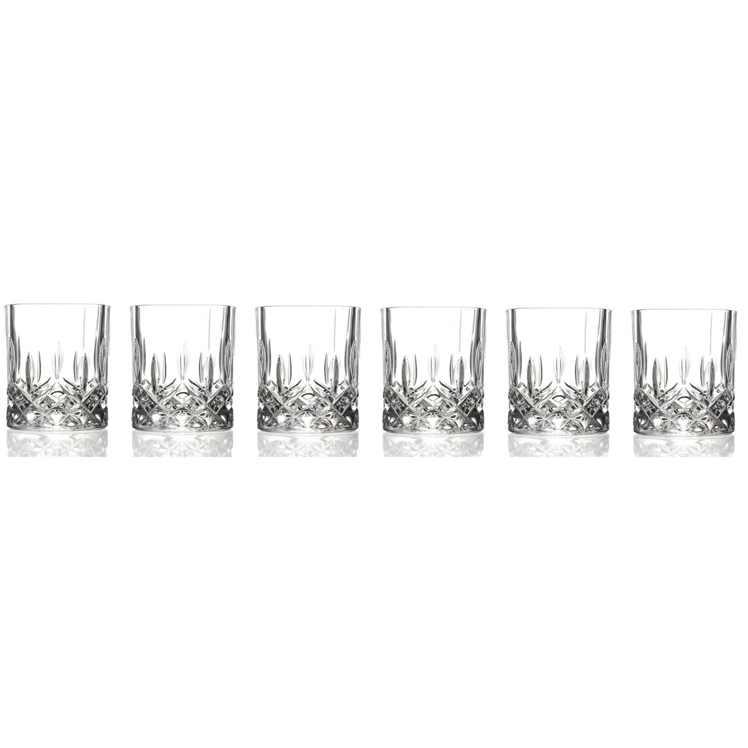 Opera 11oz. Crystal Whiskey Glass Set (Set of 6) Lorren Home Trends