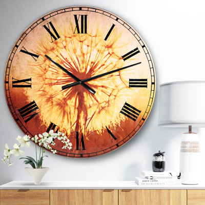 Horloge murale traditionnelle Blossom Dandelion