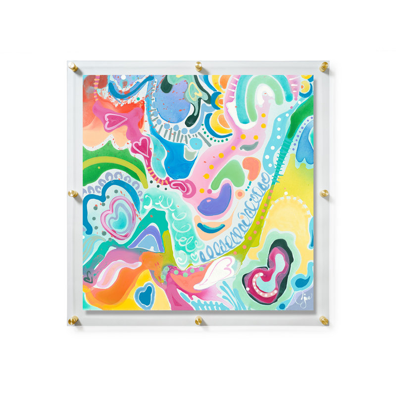 Over the Rainbow by Carolyn Joe, Gold, 40" H x 40" W