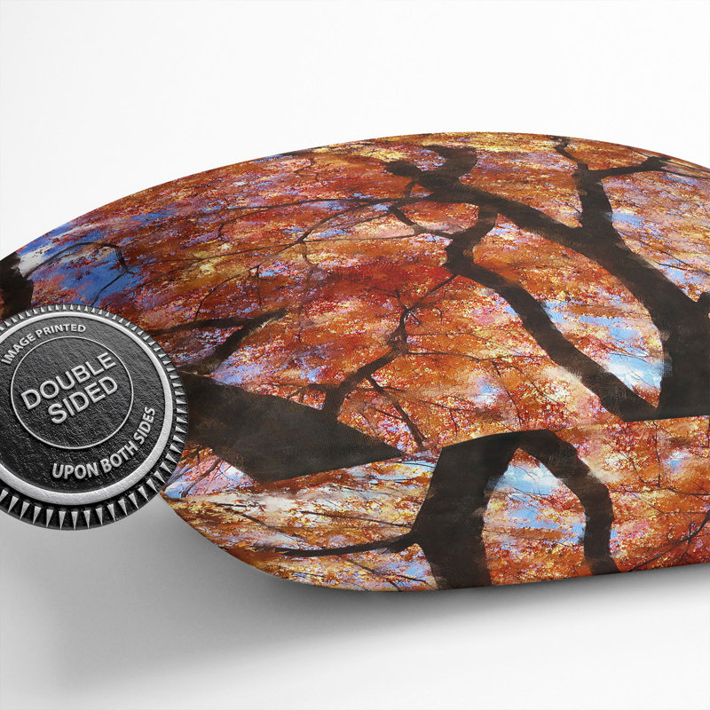 Maple Tree Vol.2 Painting Square Throw Cushion, 55cm H x 55cm W x 20cm D