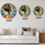 Femme afro-américaine avec Turban IV - horloge murale moderne-60328540