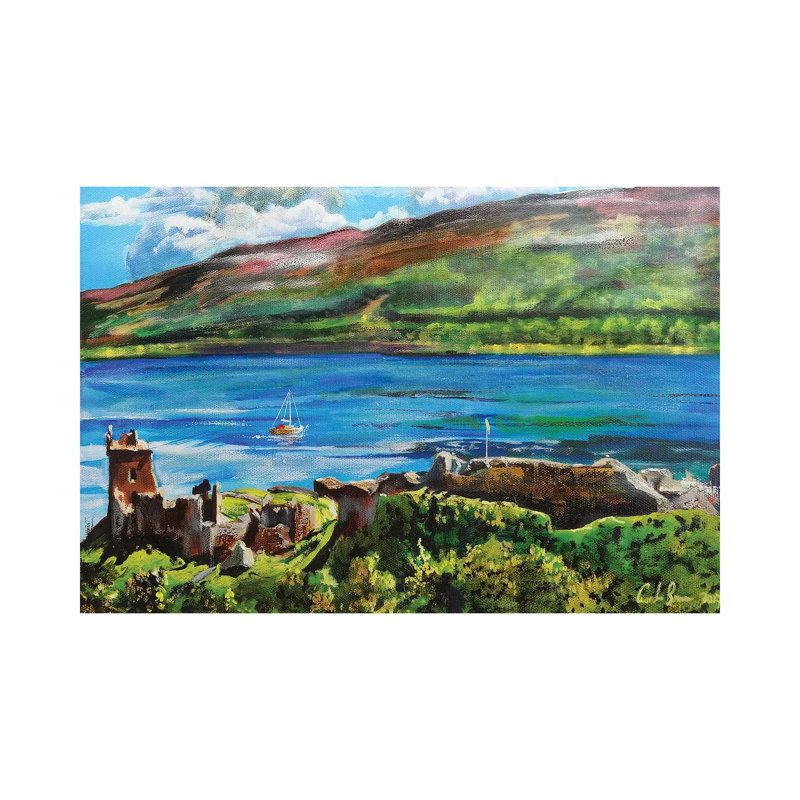 Loch Ness - Wrapped Canvas Painting, 20.32 cm H x 30.48 cm W