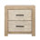 Roux 2-Drawer Pine Wood Nightstand
