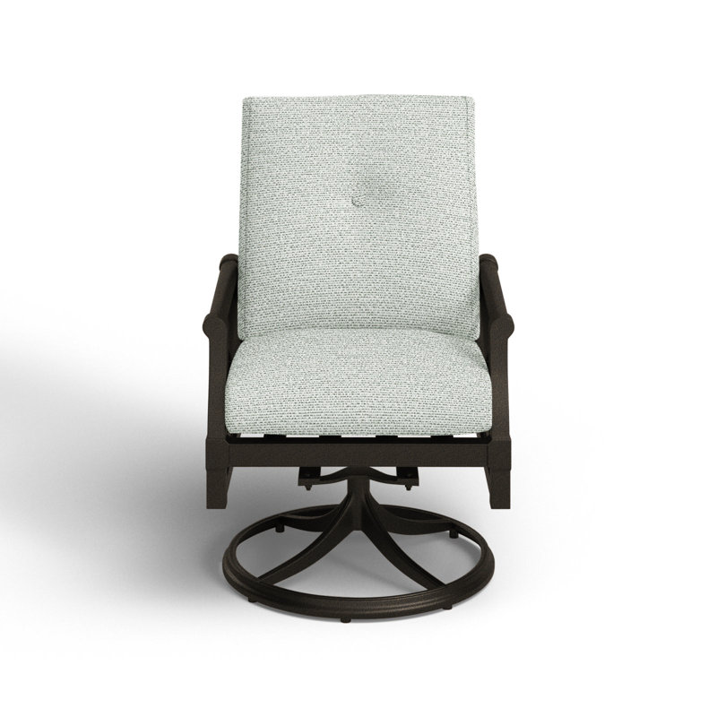 Andover Outdoor Rocker Chair, Chestnut Brown, Brisa Lasso Distressed
