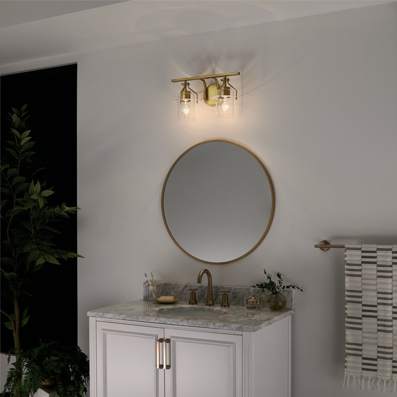 Moncrief 2 - Light Dimmable Vanity Light, Natural Brass