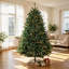 Sapin de Noël en épicéa bleu du Colorado de 1,80 m préilluminé avec lumières DEL blanc chaud et multicolores-803601395