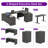 106.3'' Height Adjustable U-Shaped Executive Desk with File Cabinets-111595853