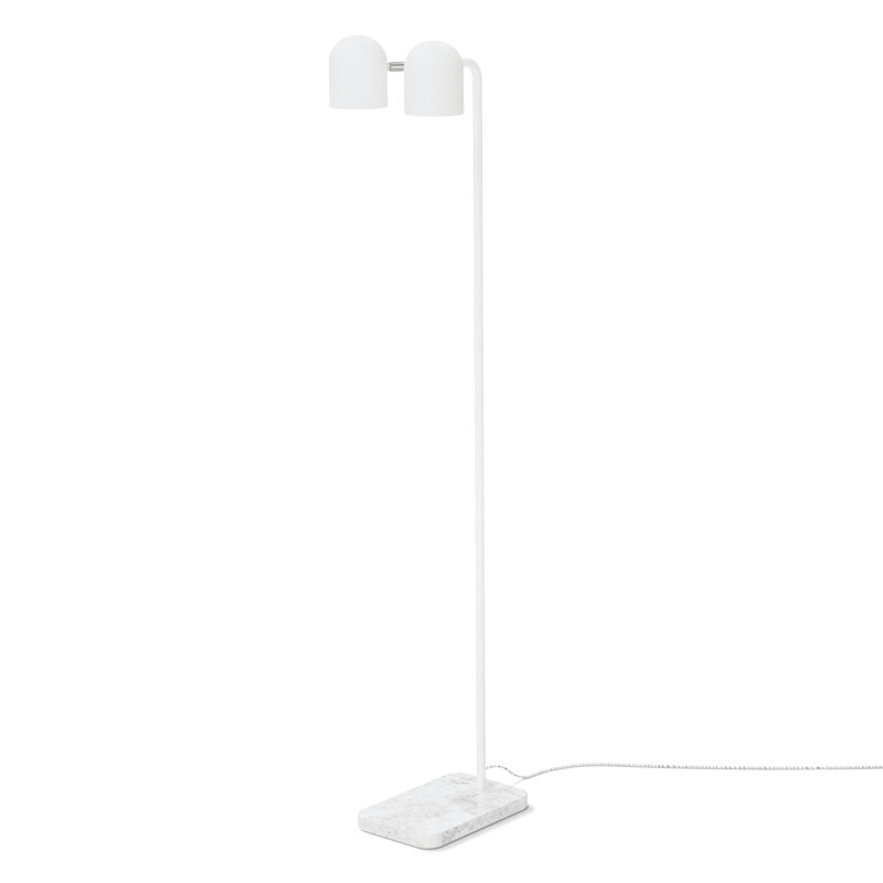 Tandem Floor Lamp, White