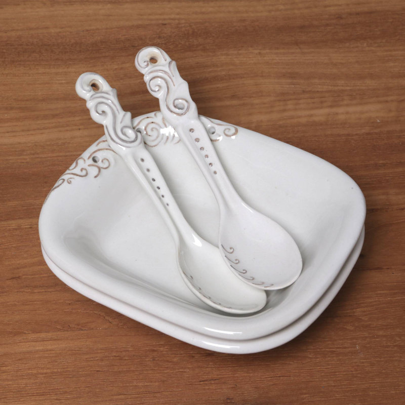 Chulmleigh 8 oz. Ceramic Salad Bowl, White