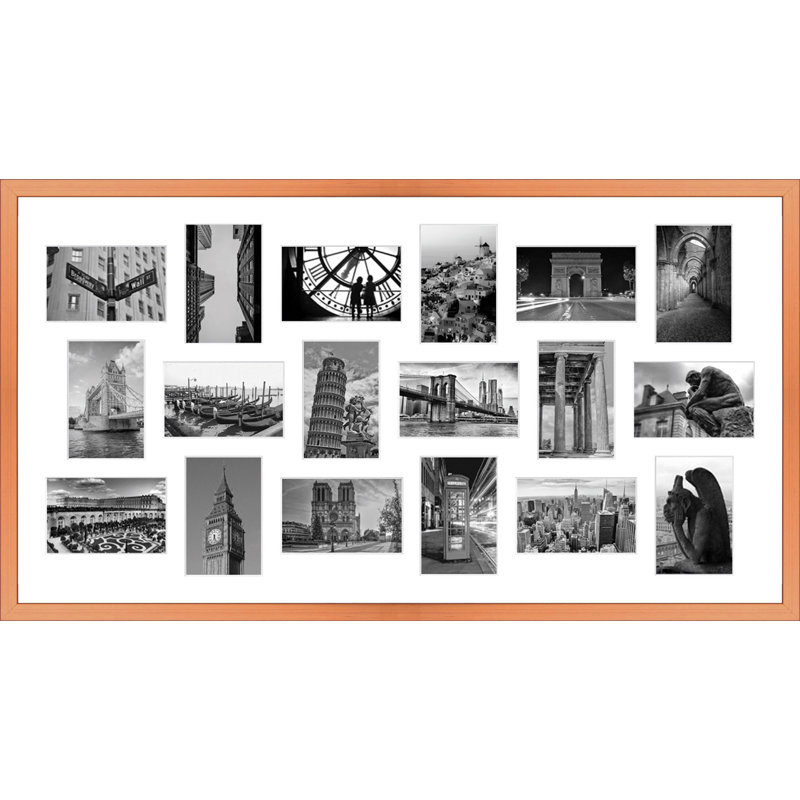 Abdusbasiyr Wood Picture Frame with Mat, Copper