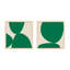 Green Ink. Set Of 2 Painting by Lee Lessem-1183783573-1183783575