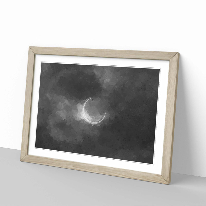 Eclipse of the Moon - Framed Print, Oak Framed, 48cm H x 65cm W x 2cm D