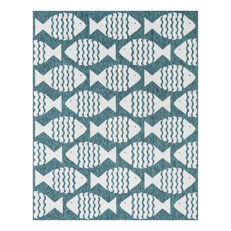 Tapis d'extérieur intérieur / extérieur Coastal, Rectangle 7 pi 10 po x 10 pi