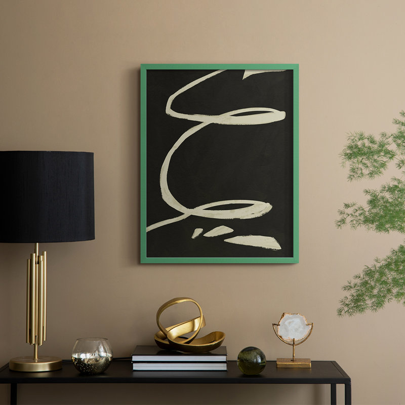 «Neutral Spring III», reproduction encadrée - bois massif, H 21 po x l 17 po, Vert