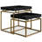 Macy 20"W 2-Piece Solid Mango Wood Nesting Table Set with Metal Frame