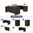 Gitana 100.4'' U-shaped Desk with File Cabinets-75071692