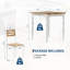 Ensemble de table de salle à manger 3 pièces pour 2 personnes, table compacte et chaises pour appartement de cuisine-1023459064-1023459065
