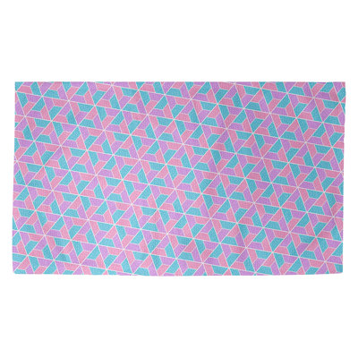 Tapis mauve/bleu/rose de la surface trapézoïdale Avicia