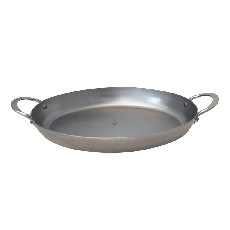 Plat à rôtir oval en acier au carbone 9,5 pouces 5651,36 De Deer