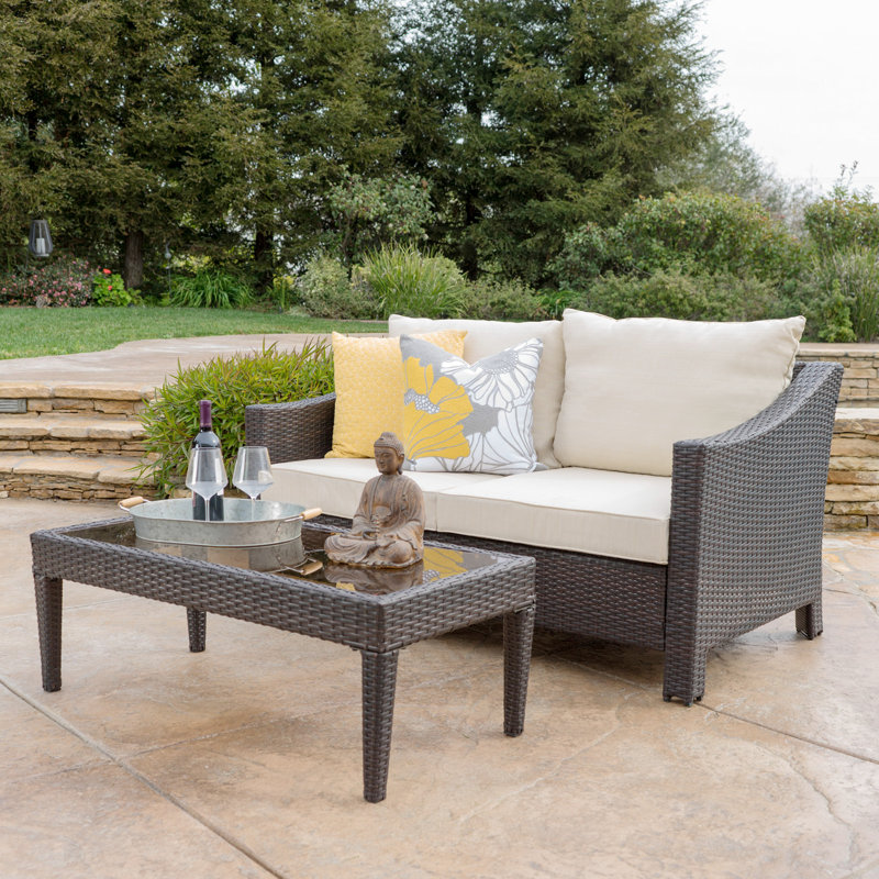 Causeuse et table