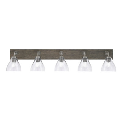 Barre d'éclairage de salle de bain 5 lumières Oxbridge