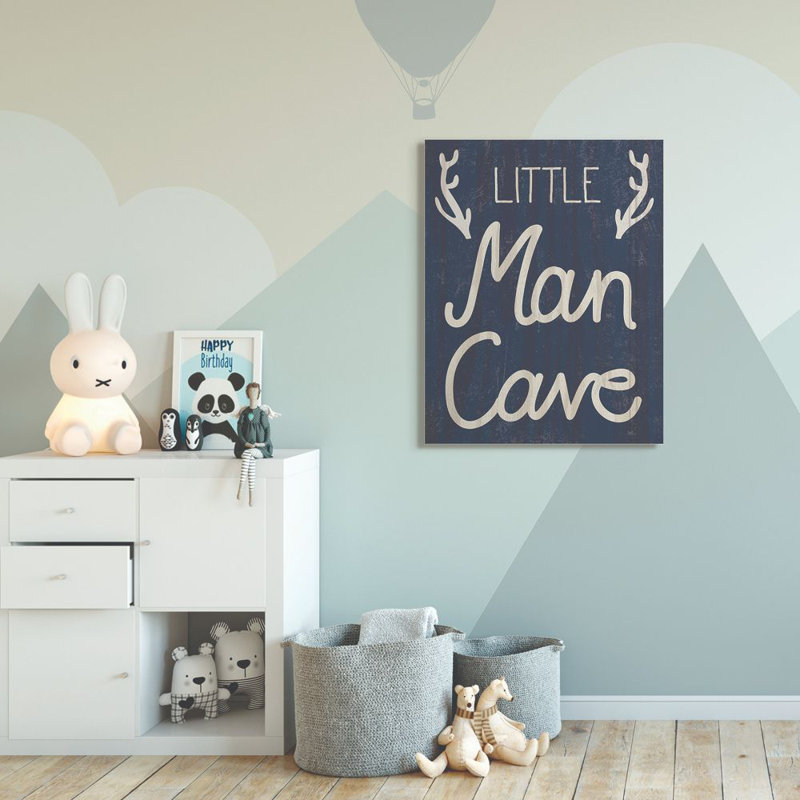 Décoration murale Dubin Little Man Cave Kids, H 20 po x l 16 po x P 1,5 po, Toile tendue
