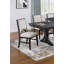 Table de salle à manger de style traditionnel et chaises d'appoint 6X