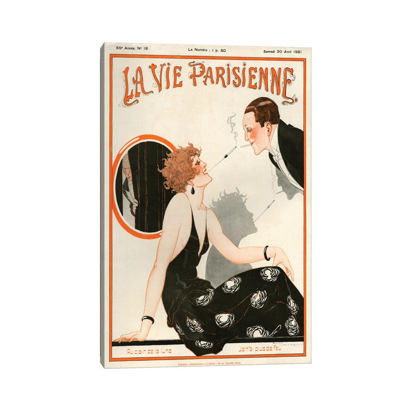 1921 La Vie Parisienne Magazine Cover by The Advertising Archives - Gallery-Wrapped Canvas Giclée on Canvas, Canvas