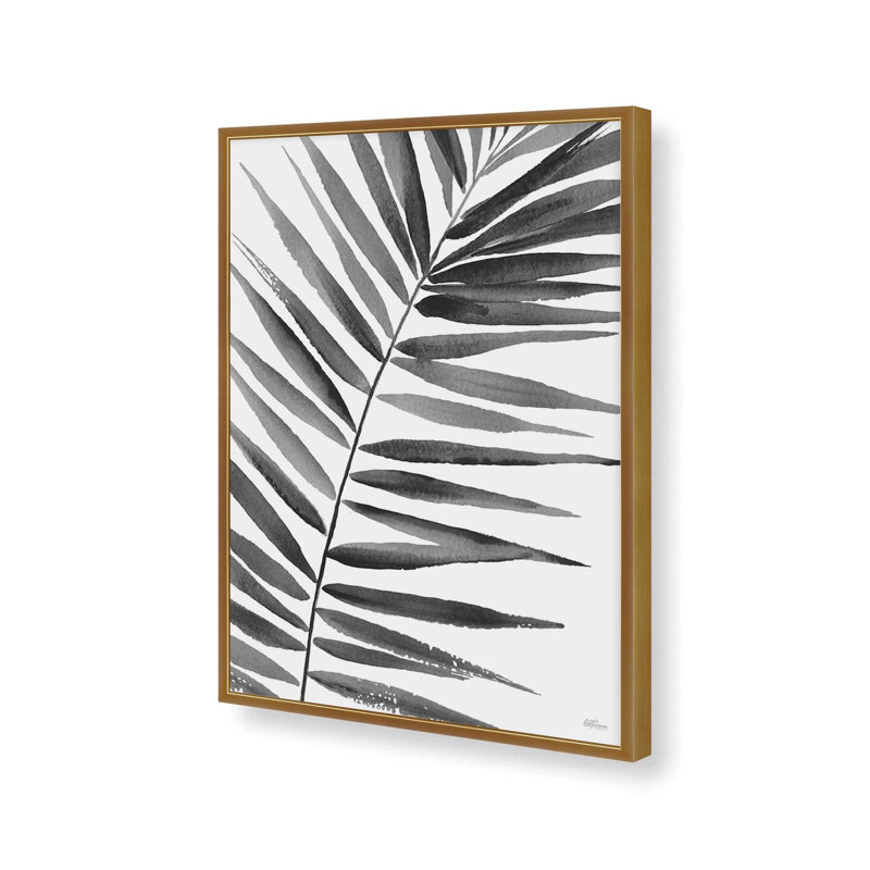 «Watercolor Leaves II» par Cat Thurman Designs, reproduction d'art, L 36 x H 48, Doré, Impression encadrée