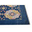 Tapis oriental moderne géométrique bleu marine unique 3 x 5 One-of-a-Kind