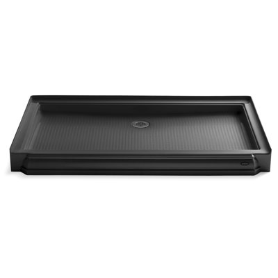 Base de douche Memoir® 60 po x 34 po à simple seuil et drain au centre arrière