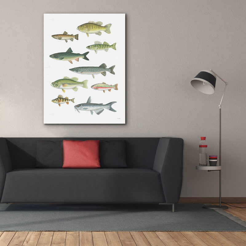 «Fresh Catch 5» par James Wiens, art mural sur toile, H 54 po x l 40 po