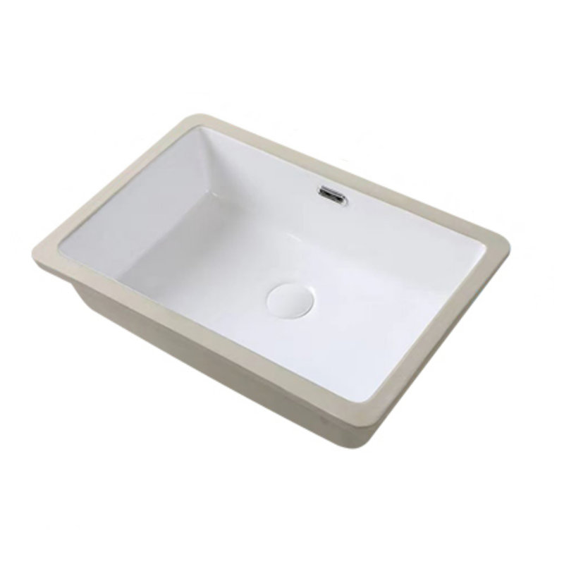 24-Inch L X 16-Inch W White Ceramic Undermount Kitchen Sink With Deep Single Trough Bottomless Grate And Filter Drain