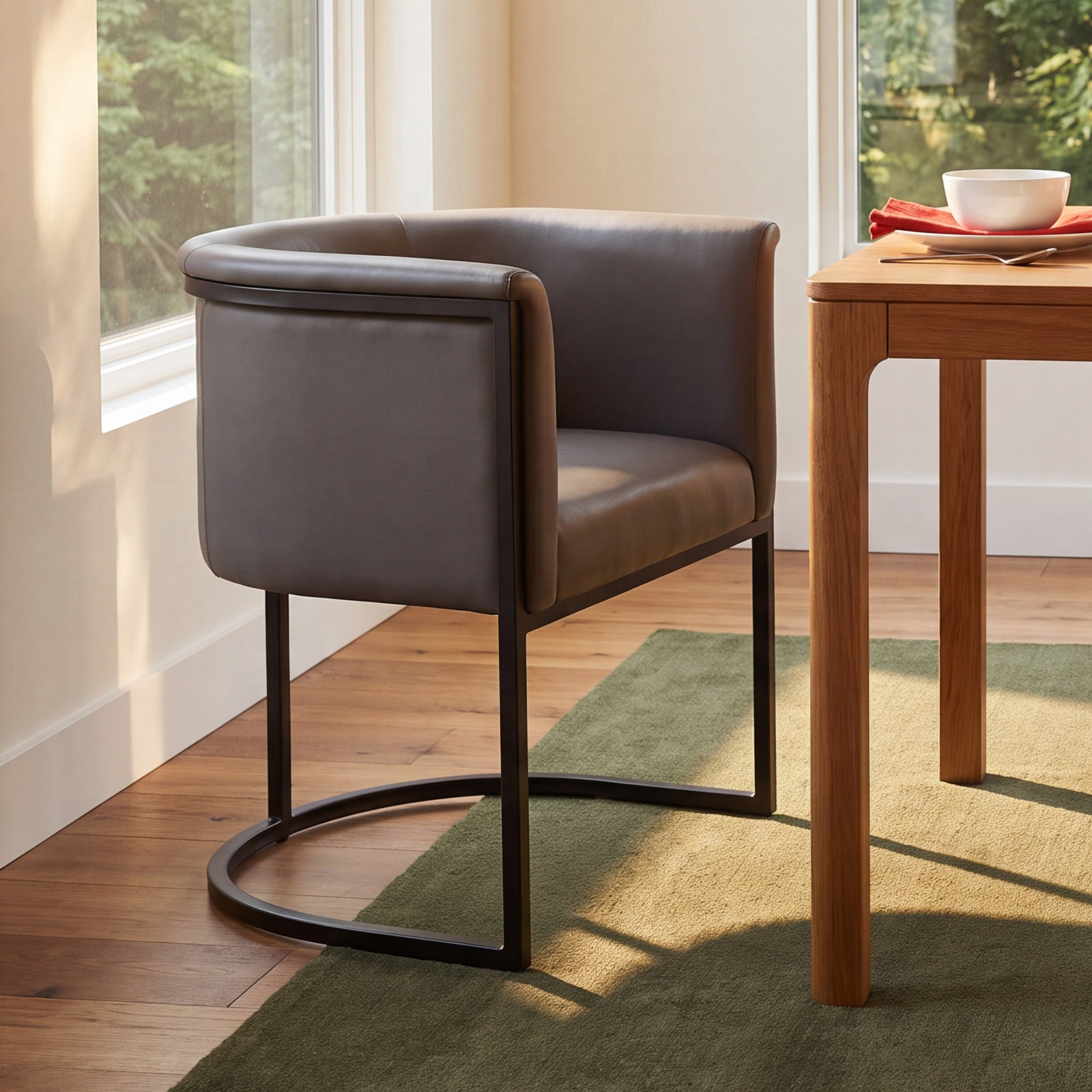 Virgil Dining Armchair, Gray