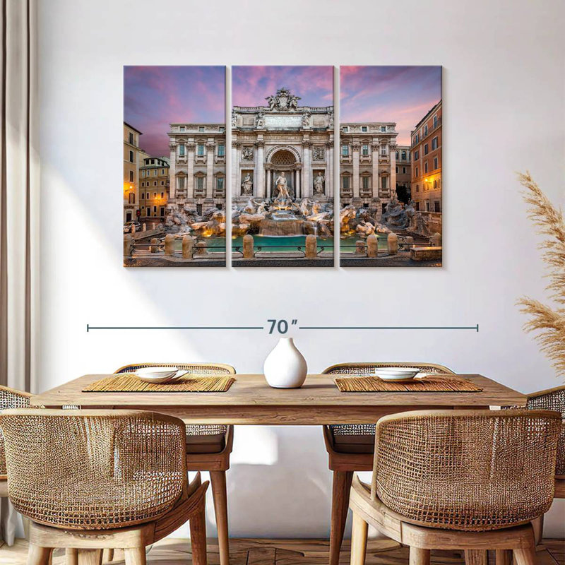 Sebbie The Trevi Fountain, 32" H x 50" W